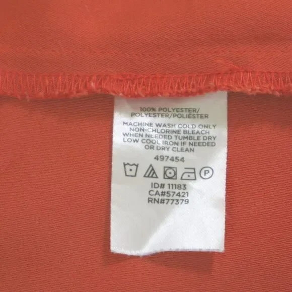 Ann Taylor Size 6 Seamed Shell High Low Top Orange 'Blazing Red' - Picture 11 of 11